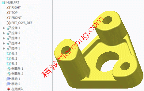 图 3 – 在 Creo Parametric 中查看更新的模型