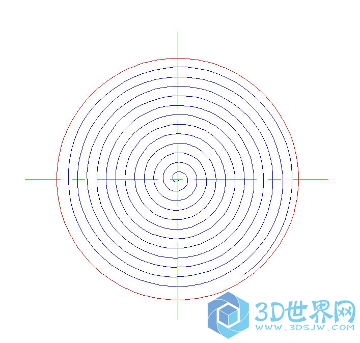 CAD里螺旋线