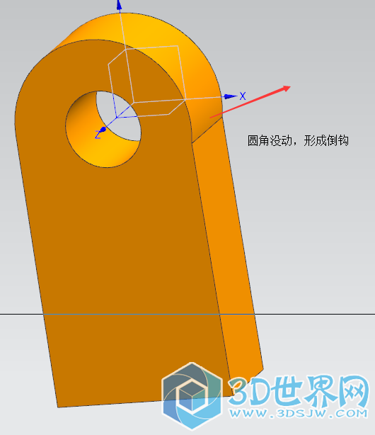 以前圆角自动过渡过去的