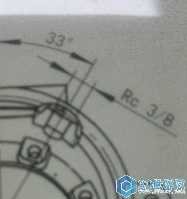 需加工的内锥度螺纹