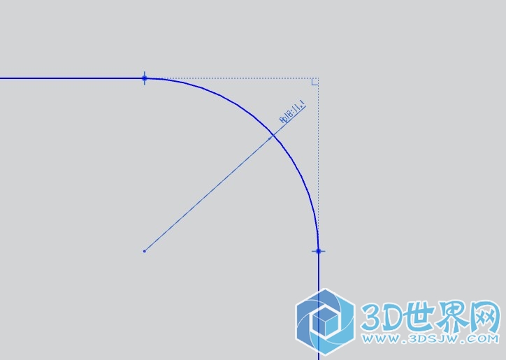 都是过圆心标注