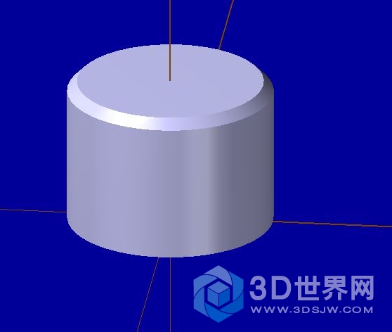 需要加工的圆柱上倒角  图1