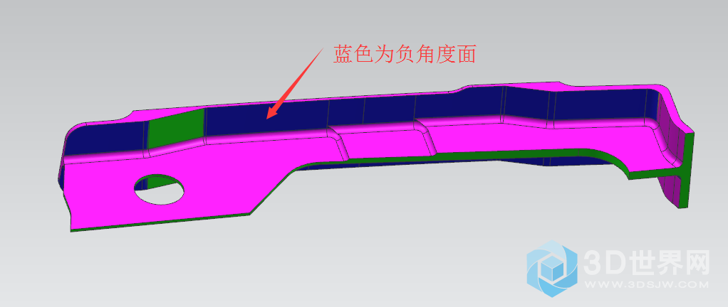 蓝色为倒扣面，用T型刀，三轴加工