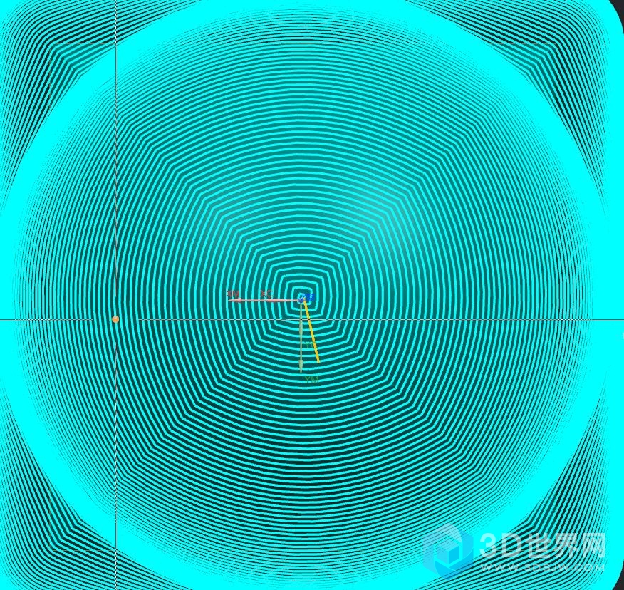 区域铣削螺旋驱动刀路不圆，加工出来会不会不好看，不精光