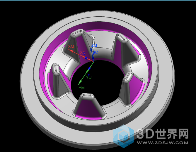 粉红色面无余量