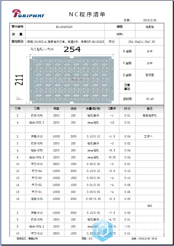 用浩强出的清单