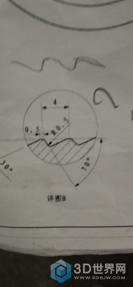 仿形牙放大图