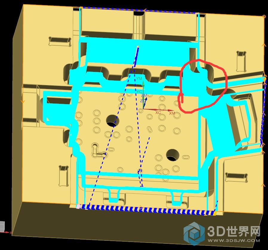 红色标记处