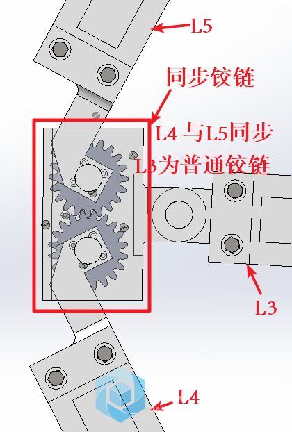 L3 L4 L5处铰链