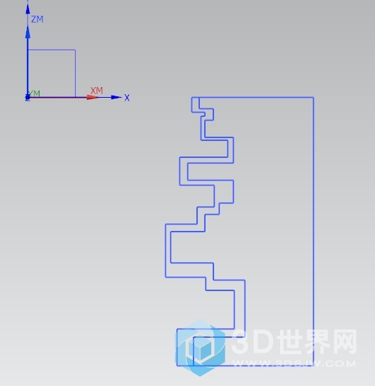 毛坯和精加工轮廓