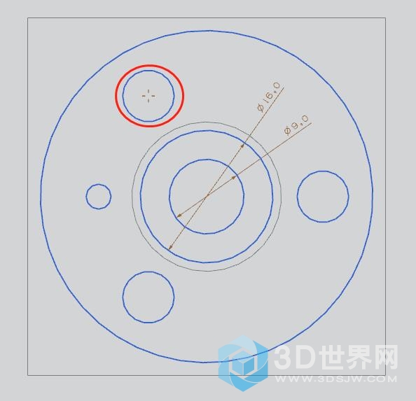 红圈圈出来的小圆