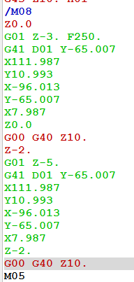 如果要做到G40在退刀程序段怎么改