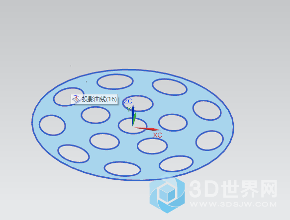 3.投影线生成的曲线