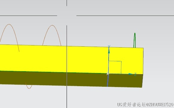 UG-3D拉伸两直线片体