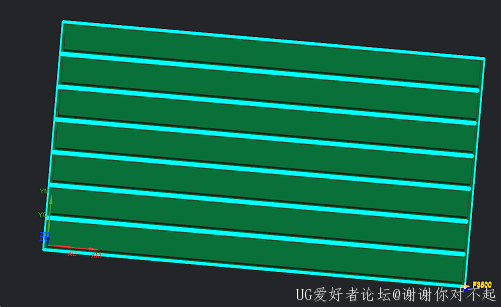 一刀流 不抬到  全局顺铣