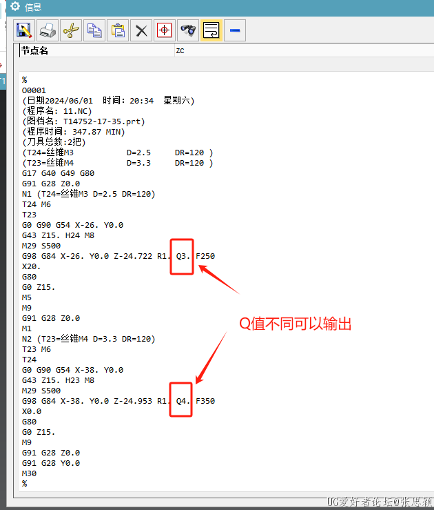 Q值不同可以正常输出