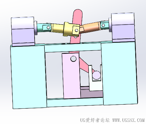 两组电磁铁变直线减速往返机构