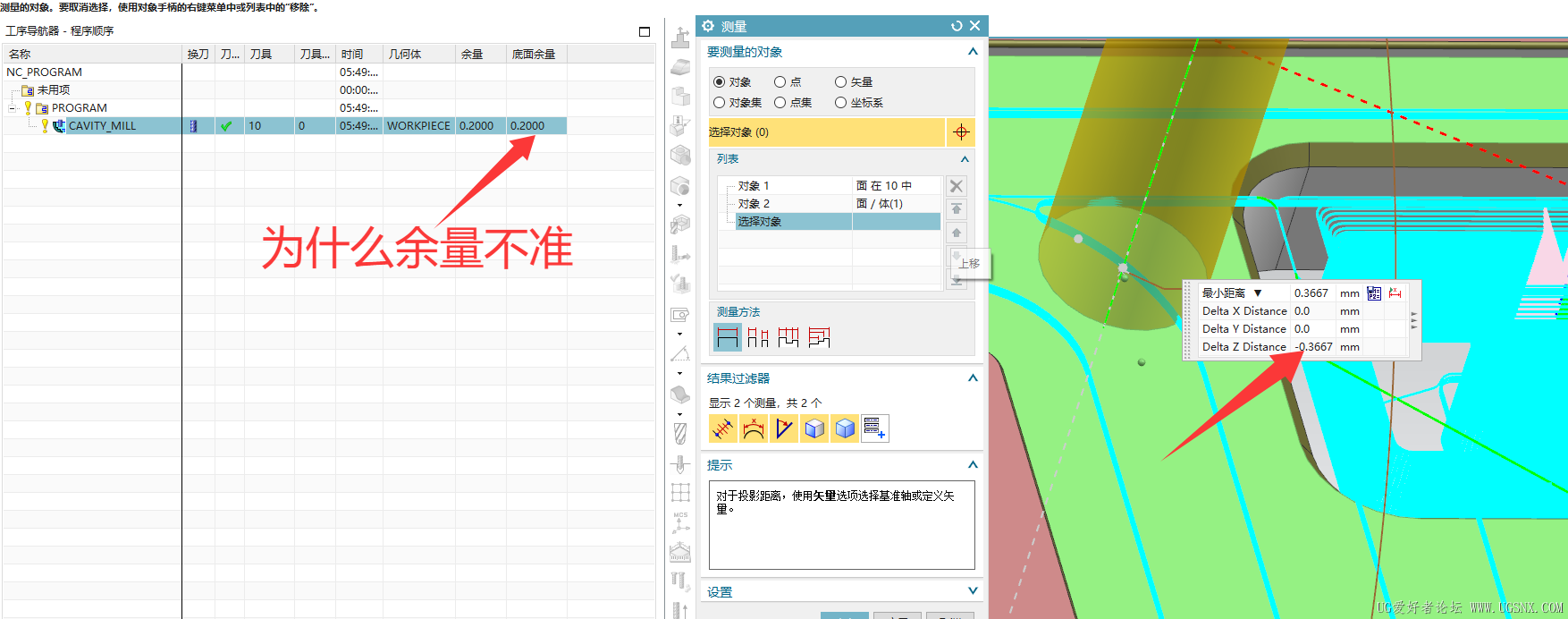 余量不准