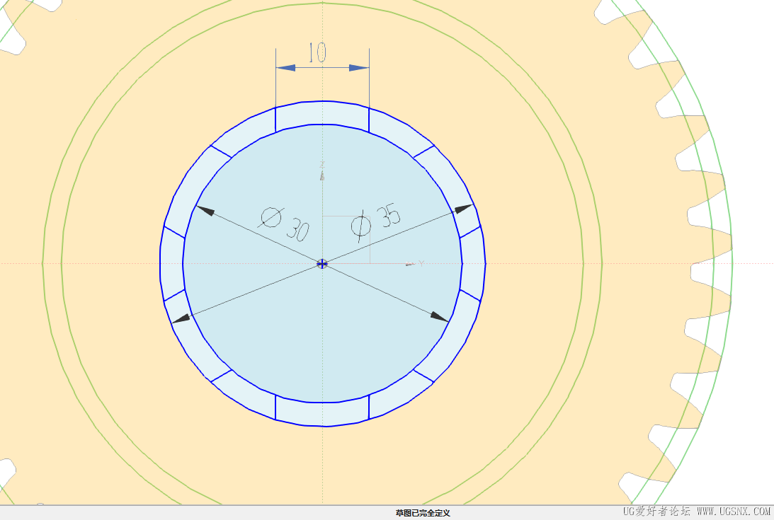 这是画好的草图已经完全约束