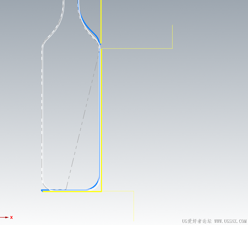道路是正确的但是毛坯就显示撞刀