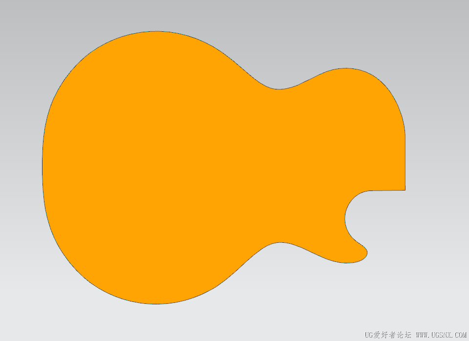 自己画的琴体轮廓