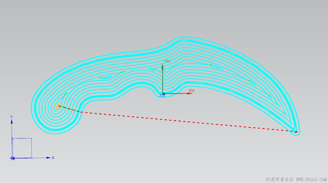 已设置切削层刀路