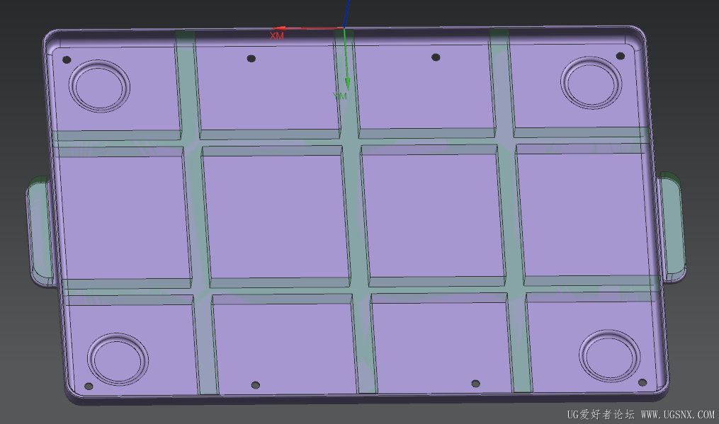 还有这个薄壁件，材料ABS 350*220*14,壁厚和底面都是2mm，2次开粗后因为材料太软不能侧顶，我采用的自然状  ...