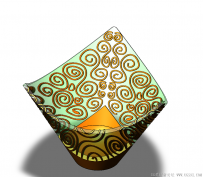 分享一个SolidWorks绘制的祥云纹理花盆