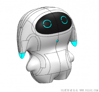 分享一个SolidWorks绘制的可爱的小机器人