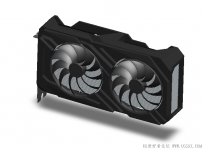 分享一张ROG RADEON RX 6600XT STRIX显卡模型