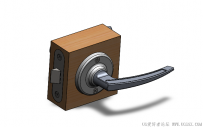 分享一个SolidWorks绘制的门锁