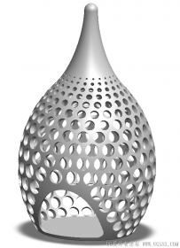 分享一个SolidWorks绘制的镂空灯罩