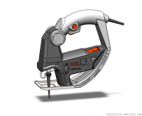 分享SolidWorks绘制的手持电锯
