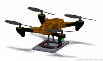 分享一个SolidWorks绘制的无人机模型