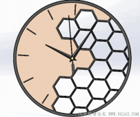 分享SolidWorks制作的镂空时钟