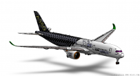 分享一架SolidWorks绘制的空客a350-xwb