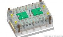 分享一套注塑模具1出2倒扣斜顶