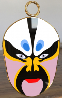 京剧脸谱吊坠