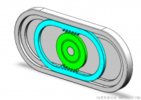 分享一个SolidWorks制作的往复式齿轮齿条机构