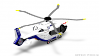 分享一架SolidWorks绘制的空客H160直升机