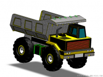 分享一个SolidWorks绘制的玩具自卸卡车