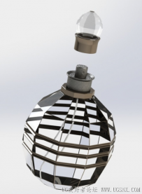 分享SolidWorks绘制的香水瓶