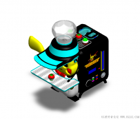 分享一台SolidWorks绘制的皮卡丘咖啡机