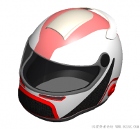 分享一个SolidWorks绘制的摩托车头盔
