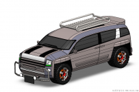 分享一辆SolidWorks绘制的GMC概念越野车