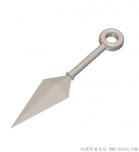 分享一个SolidWorks绘制的火影忍者兵器苦无