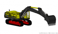 分享一个SolidWorks绘制的volvo挖掘机