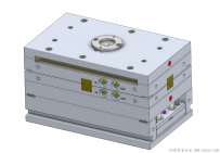 分享一套塑料手柄外壳潜浇口4腔模具