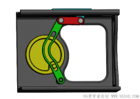 SolidWorks制作的滑动曲柄机构