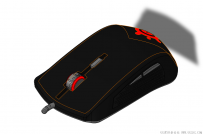 分享一个SolidWorks绘制的游戏鼠标